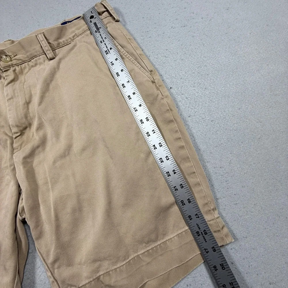 Polo Ralph Lauren Mens Chino Shorts Tan Khaki Cotton Twill Flat Front 36